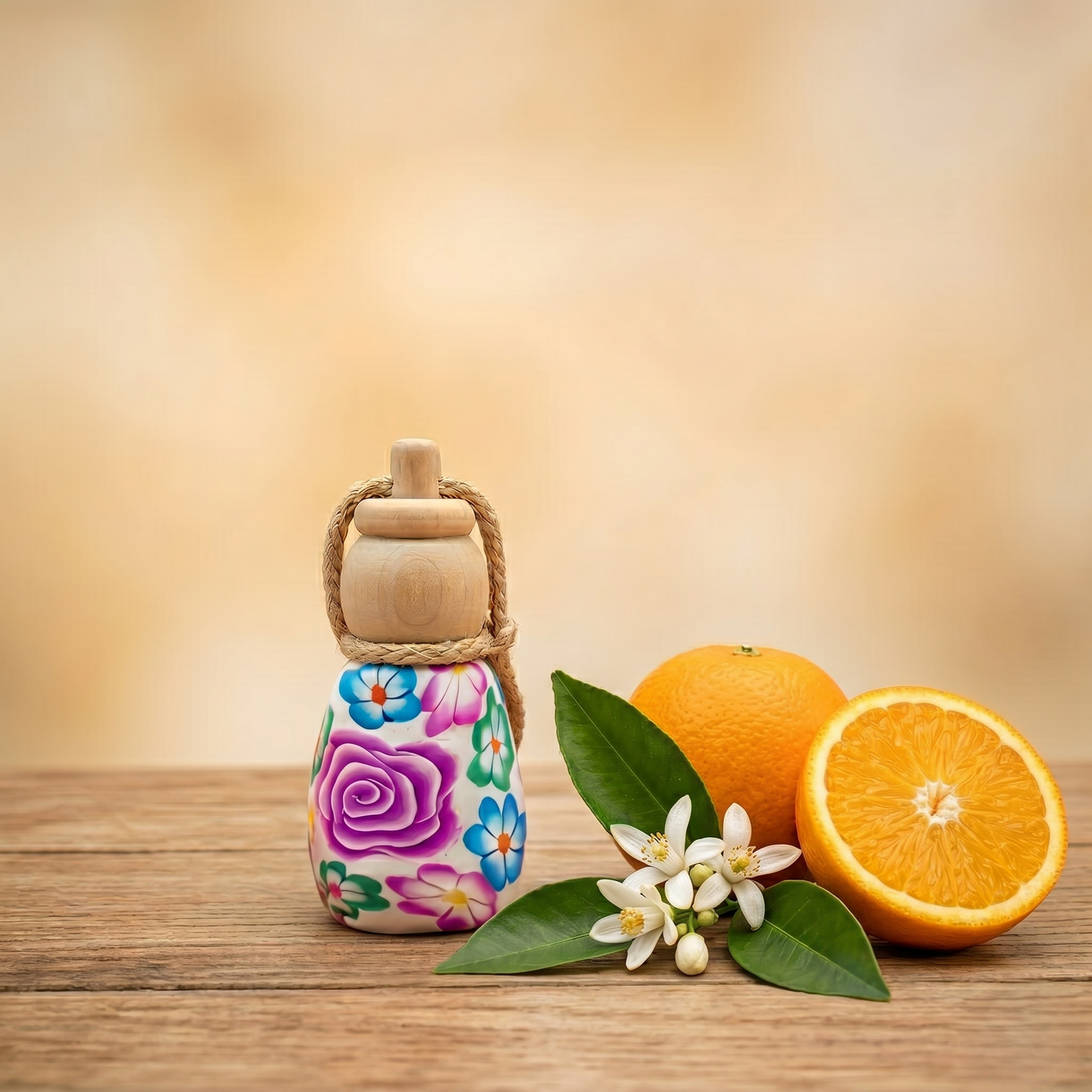 Ambientador de Coche Azahar y Naranja 10 ml | Floral y Cítrico
