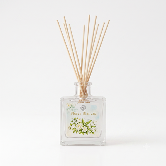 Ambientador Mikado Flores Blancas 100 ml | Fragancia Floral Elegante para el Hogar