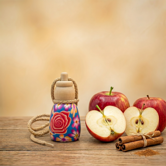 Ambientador de Coche Manzana y Canela 10 ml | Aroma  Duradero