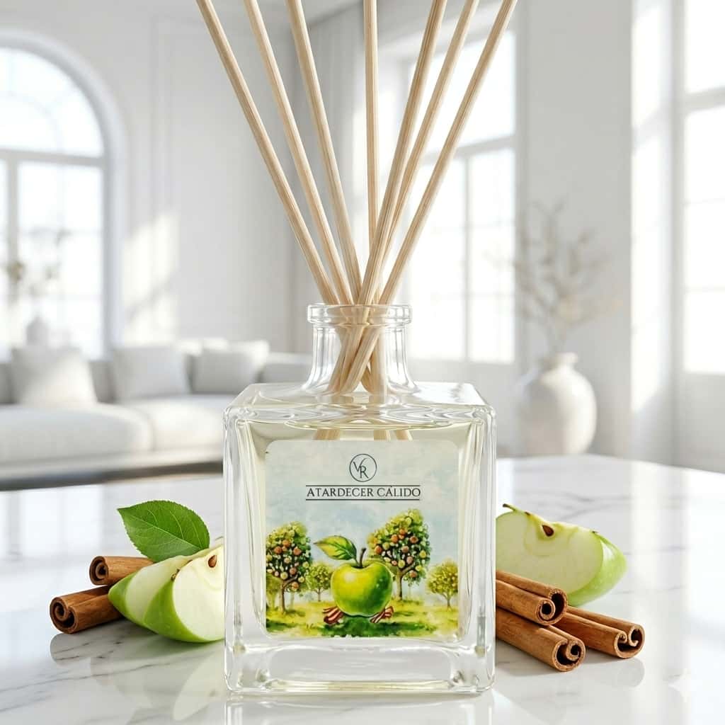 Ambientador Mikado Manzana y Canela 100 ml | Difusor de Varillas