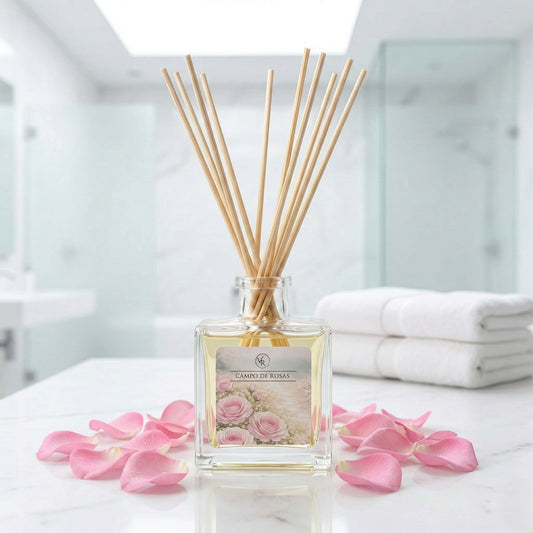 Ambientador Mikado Rosas 100 ml | Difusor de Varillas Floral y Elegante