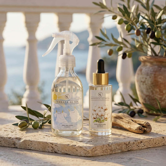 Pack Spray Textil Ropa Limpia + Aceite Hidrosoluble Musk Blanco | Vesta Ritual