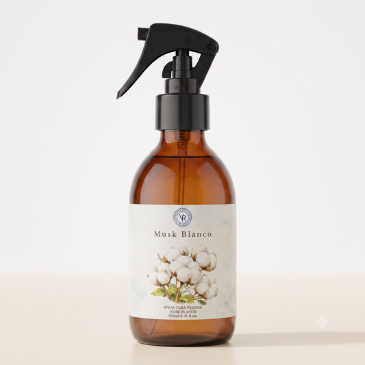 Spray Textil Musk Blanco 250 ml | Aroma a Ropa Recién Lavada