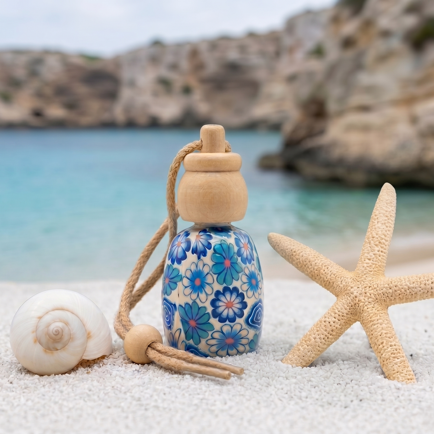 Ambientador de Coche Agua de Ibiza 10 ml | Fragancia Mediterránea Premium